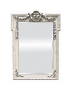 ESPEJO BLANCO - PLATA 80x56