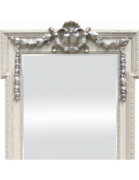 ESPEJO BLANCO - PLATA 80x56