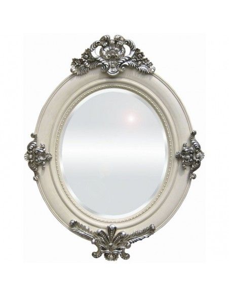 ESPEJO BLANCO - PLATA 104x80