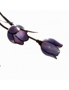LAMPARA DE TECHO TIFFANY TULIPAN AZUL 2