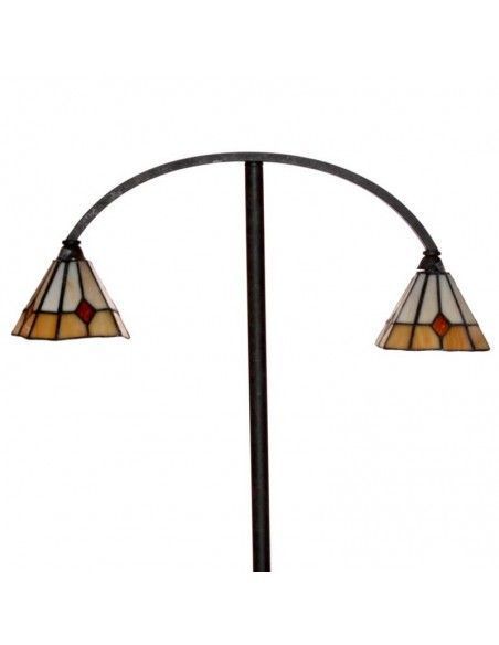 LAMPARA DE PIE FORJA CON TIFFANY 160x45
