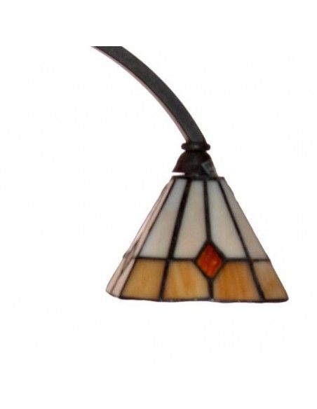 LAMPARA DE PIE FORJA CON TIFFANY 160x45