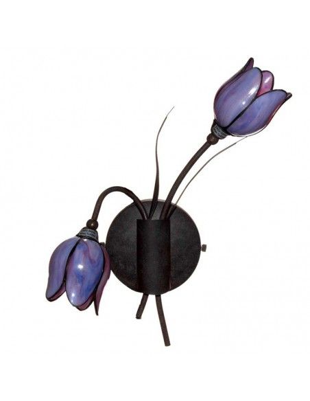 APLIQUE TIFFANY TULIPAN AZUL 40x30