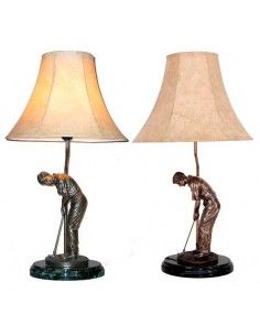 LAMPARA DE SOBREMESA CON FIGURA JUGADOR GOLF 65 CM