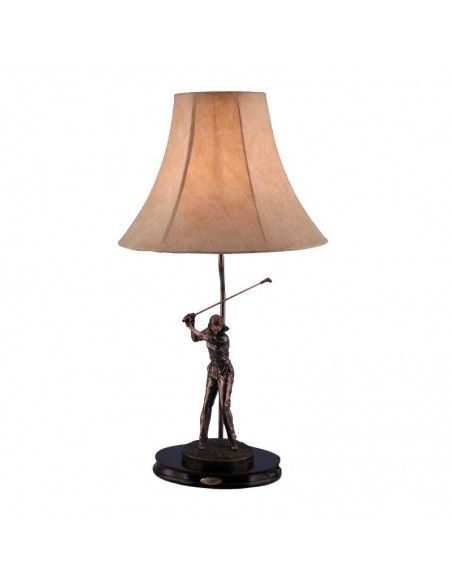 LAMPARA DE SOBREMESA CON FIGURA JUGADORA GOLF 65 CM