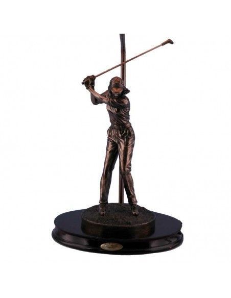 LAMPARA DE SOBREMESA CON FIGURA JUGADORA GOLF 65 CM