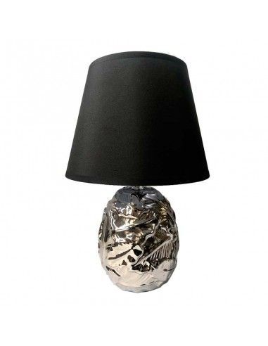 LAMPARA SOBREMESA PIE GAJOS TULIPA PLATA