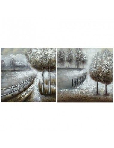 CUADRO ARBOL DE LA VIDA SET DE DOS 80x80