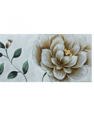 CUADRO EN LIENZO FLOR GRANDE 50x150