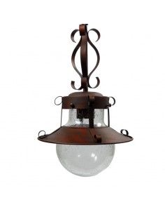 COLGANTE DE TECHO METAL COBRE ENVEJECIDO