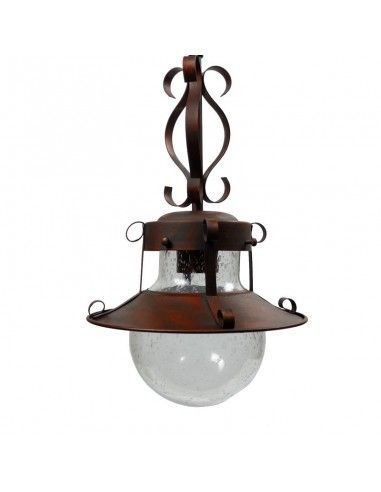 COLGANTE DE TECHO METAL COBRE ENVEJECIDO