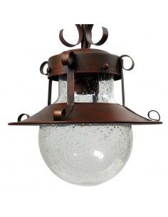 COLGANTE DE TECHO METAL COBRE ENVEJECIDO 2