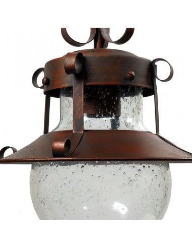 COLGANTE DE TECHO METAL COBRE ENVEJECIDO