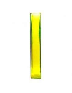 FLORERO DE CRISTAL AMARILLO  55X9