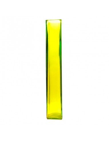 FLORERO DE CRISTAL AMARILLO  55X9
