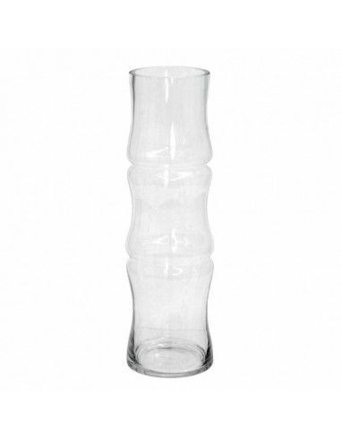 JARRÓN CLEAR BAMBU LARGE VIDRIO
