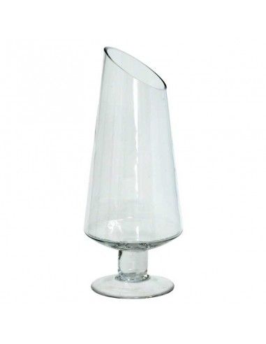 JARRON VIDRIO CLEAR COPA CILINDRO 34x13.5