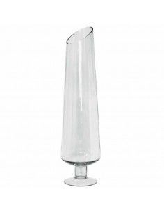 JARRON VIDRIO CLEAR COPA CILINDRO 34x13.5 2
