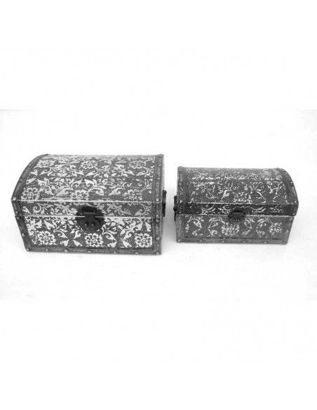 SET DE DOS CAJAS DORADAS 17x34