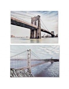 CUADRO LIENZO METAL 80x120 PUENTE