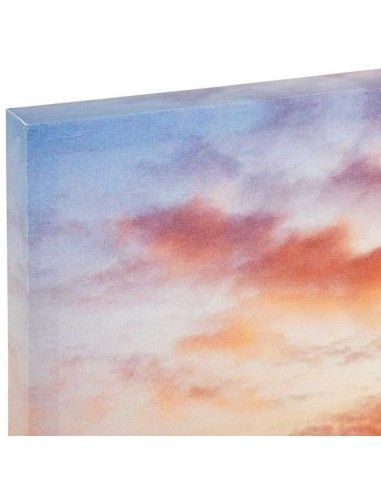 SET DE DOS CUADROS LIENZO DEL MAR CON CIUDAD 56x83
