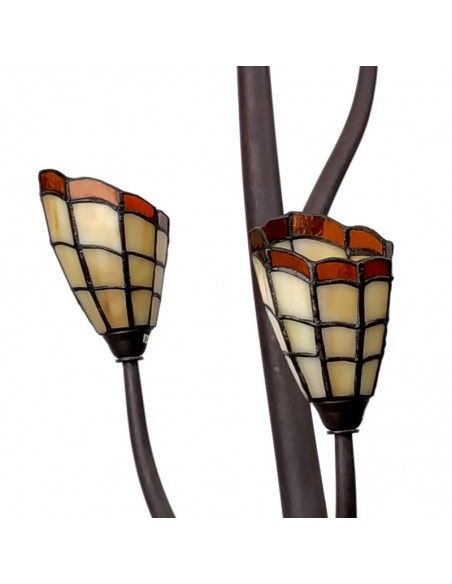 LAMPARA DE PIE TULIPA TULIPAN AMBAR 170x28
