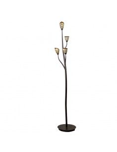 LAMPARA DE PIE TULIPA TULIPAN AMBAR 170x28
