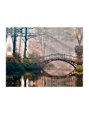 SET DE DOS CUADROS IMAGEN BOSQUE CON PUENTE 60x80
