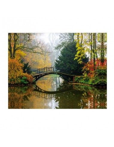 SET DE DOS CUADROS IMAGEN BOSQUE CON PUENTE 60x80