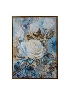SET DE DOS CUADROS IMAGEN ROSAS BLANCAS 80x60 2