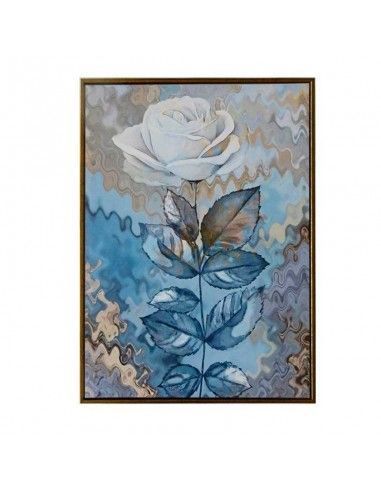 SET DE DOS CUADROS IMAGEN ROSAS BLANCAS 80x60