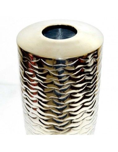 JARRON GRANDE PLATEADO MODERNO