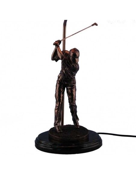 LAMPARA DE SOBREMESA CON FIGURA JUGADOR GOLF 65 CM