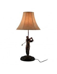 LAMPARA DE SOBREMESA FIGURA JUGADOR GOLF GOLPEANDO
