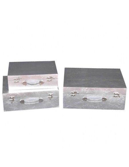 CAJA DE MADERA SET DE TRES