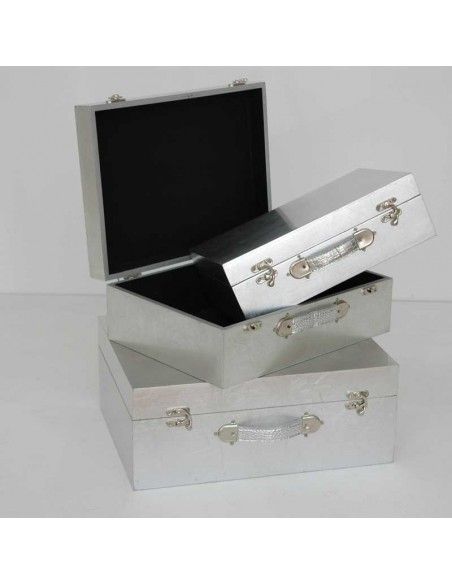 CAJA DE MADERA SET DE TRES