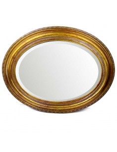 ESPEJO OVALADO DORADO 51x41 2