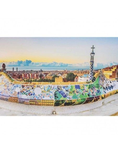 SET CUADRO LIENZO  BARCELONA50x120