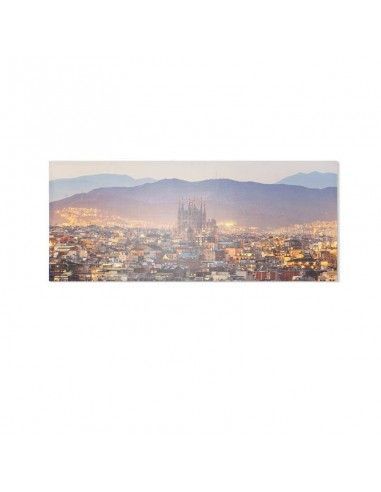 SET CUADRO LIENZO  BARCELONA50x120