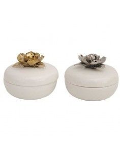SET CAJAS FLEUR MAGNOLIA ORO PLATA 6x8