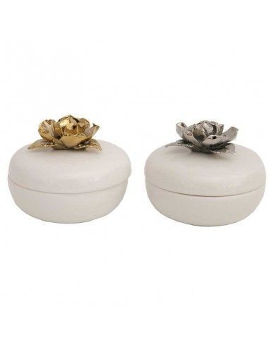 SET CAJAS FLEUR MAGNOLIA ORO PLATA 6x8