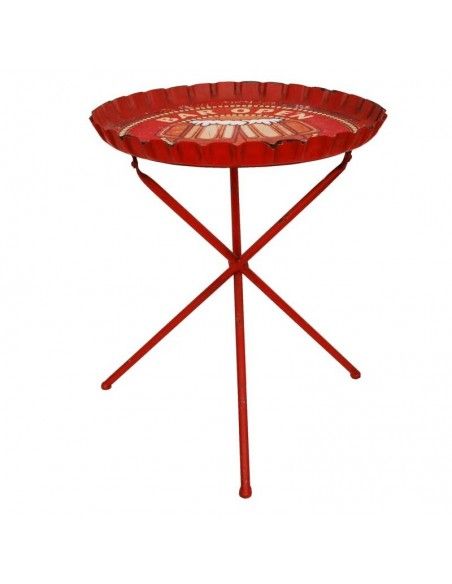 MESA AUXILIAR VINTAGE DE METAL 61x50