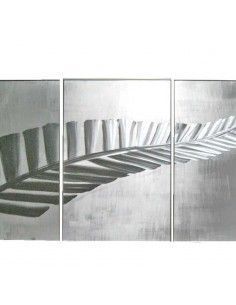 CUADRO PLUMA ALUMINIO MODERNO CINCO PIEZAS 143x61 2
