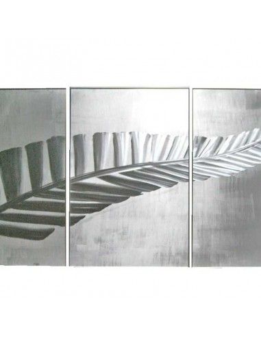 CUADRO PLUMA ALUMINIO MODERNO CINCO PIEZAS 143x61