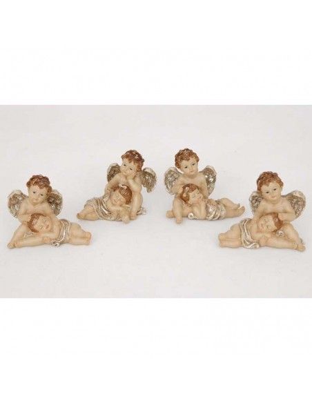 FIGURAS DE ANGELES SET DE CUATRO 8x11 cm