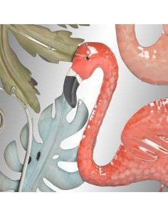 DECORATIVO PARED  FLAMENCOS METAL 69x89 2