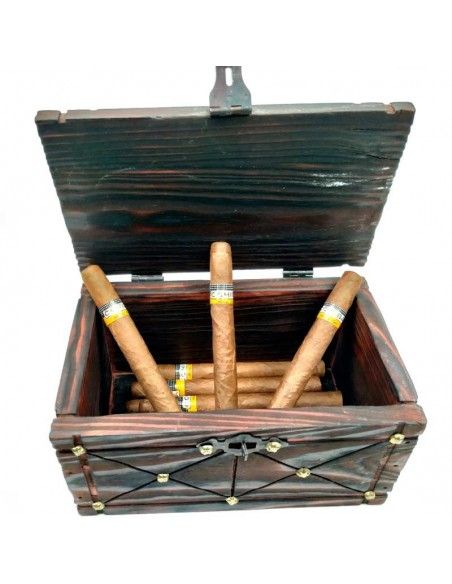 CAJA DE MADERA MAPAMUNDI 15x25