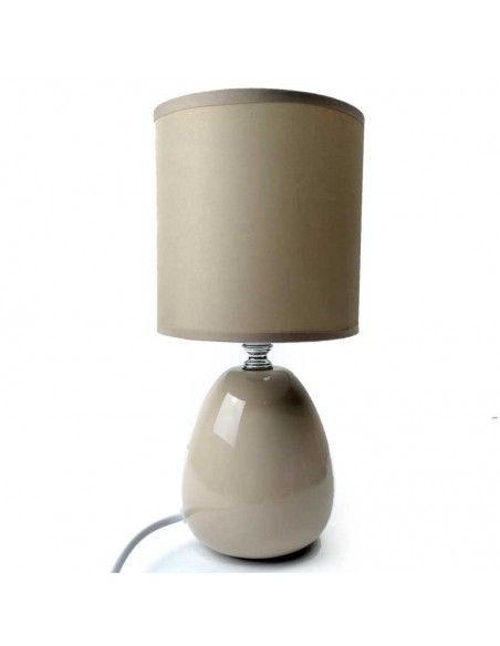 LAMPARA DE SOBREMESA BEIGE 27x13