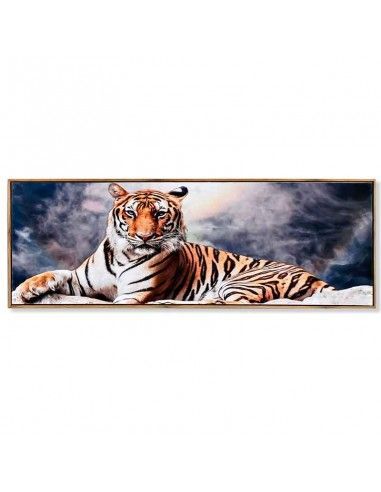 SET CUADRO EN LIENZO TIGRE 40X120