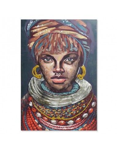 SET DE DOS CUADROS MUJER AFRICANA 120x80